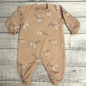 Rylee + Cru poodle raglan jumpsuit size 6-12 months girls